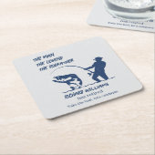 Pensionering Vist de Rodfather Big Fish Kartonnen Onderzetters (Schuin)