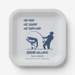 Pensionering Vist de Rodfather Big Fish Papieren Bordje