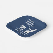 Pensionering Vist de Rodfather Big Fish Papieren Bordje (Gebogen)