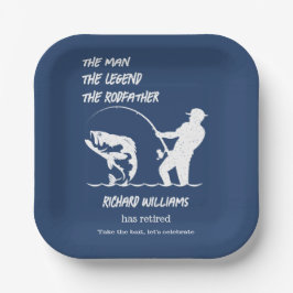 Pensionering Vist de Rodfather Big Fish Papieren Bordje