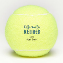 Pensionering voor tennisser tennisballen