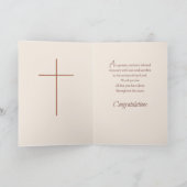 Pensionering Zegeningen Priester, Kruis op Hout Kaart (Binnen)