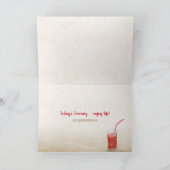 Pensionering Zonnebril Strandstoel Reflectie Kaart (Binnen)