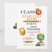 Pensioneringsfeest Klas Leraar Afscheid Kaart (Voorkant / Achterkant)