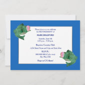 Pensioneringsfeest voor hem Vist in Boat Kaart (Achterkant)