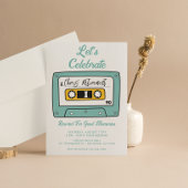 pensioneringsfeestuitnodiging leuk retro Uitnodigi Kaart