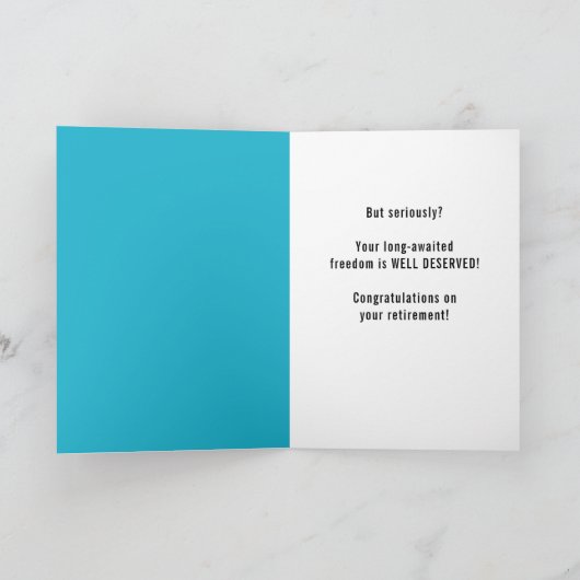 Pensioneringsgebedden, grappig - je bent zo'n klei kaart (Binnen)