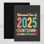 Pensioneringsklasse van 2025 in afronding afstuder aankondiging (Voorkant / Achterkant)