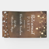 Pensioneringspartij bij ondernemingen spandoek (Horizontaal)