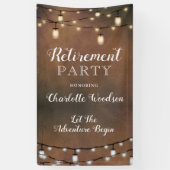 Pensioneringspartij bij ondernemingen spandoek (Verticaal)