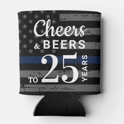 Pensioneringspartij politie bevoordeelt kaas en bi blikjeskoeler (Achterkant)