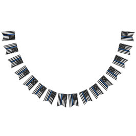 Pensioneringspartij politie Thin Blue Line Vlaggetjes