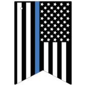 Pensioneringspartij politie Thin Blue Line Vlaggetjes (Derde vlag)