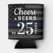 Pensioneringspartij van de politie bevoordeelt de  blikjeskoeler (Voorkant)