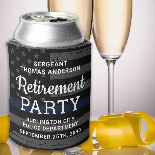 Pensioneringspartij van de politie bevoordeelt de  blikjeskoeler