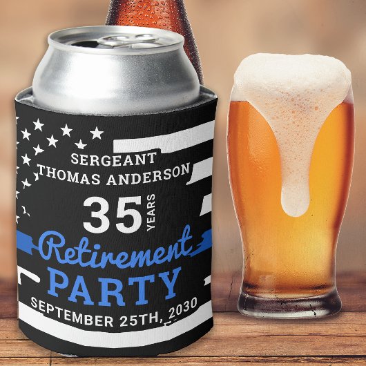 Pensioneringspartij van de politie bevoordeelt de  blikjeskoeler