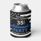 Pensioneringspartij van de politie bevoordeelt de  blikjeskoeler (Blikje Voorkant)