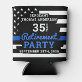 Pensioneringspartij van de politie bevoordeelt de  blikjeskoeler (Voorkant)