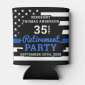 Pensioneringspartij van de politie bevoordeelt de  blikjeskoeler (Achterkant)