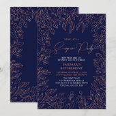 Pensioneringspartij voor marinescheepvaart en kope kaart (Voorkant / Achterkant)