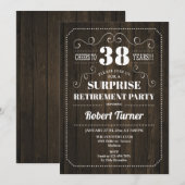 Pensioneringspartij voor ondernemingen - Houtpatro Kaart (Voorkant / Achterkant)