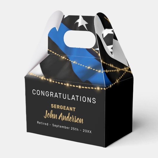 Pensioneringspartij voor politiefunctionarissen Th Bedankdoosjes (Achterkant)