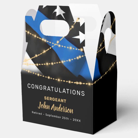 Pensioneringspartij voor politiefunctionarissen Th Bedankdoosjes (Geopend)