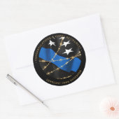 Pensioneringspartij voor politiefunctionarissen Th Ronde Sticker (Envelop)