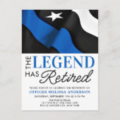 Pensioneringspartij voor politiefunctionarissen Th Uitnodiging Briefkaart (Voorkant)