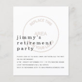 Pensioneringspartij voor werknemers in de begrotin (Voorkant)