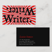 .pensionerW barst schrijver uit. Visitekaartje (Voorkant / Achterkant)