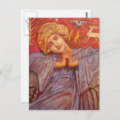 Pensive Angel Briefkaart (Voorkant / Achterkant)