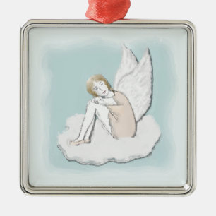 Pensive Angel Ornament
