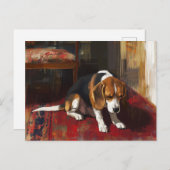 Pensive Beagle Briefkaart (Voorkant / Achterkant)