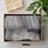 Pensive Blossom Angel Stone Bench Vintage Decoupag Tissuepapier (Geschenk)