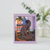 Pensive by Francis Cadell Fine Art Gay Briefkaart (Staand voorkant)