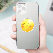 Pensive Face Emoji Sticker (Telefoon)