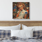 Pensive Girl Portrait | expressionism  Canvas Afdruk (Insitu (Slaapkamer))