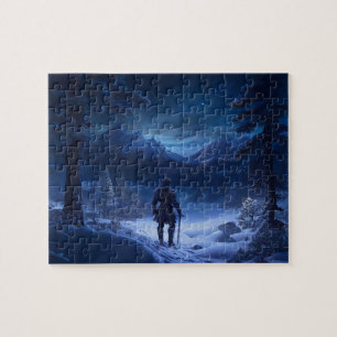 Pensive Knight of the Winter Wonderland Legpuzzel