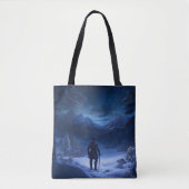 Pensive Knight of the Winter Wonderland Tote Bag (Voorkant)