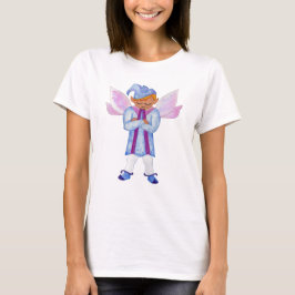 Pensive Lichtblauw Elf T-shirt