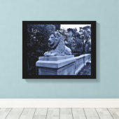 Pensive Lion Canvas Afdruk (Insitu (Houten vloer))