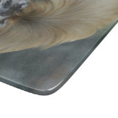 Pensive Pekingese Snijplank (Hoek)