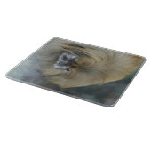 Pensive Pekingese Snijplank (Hoek)