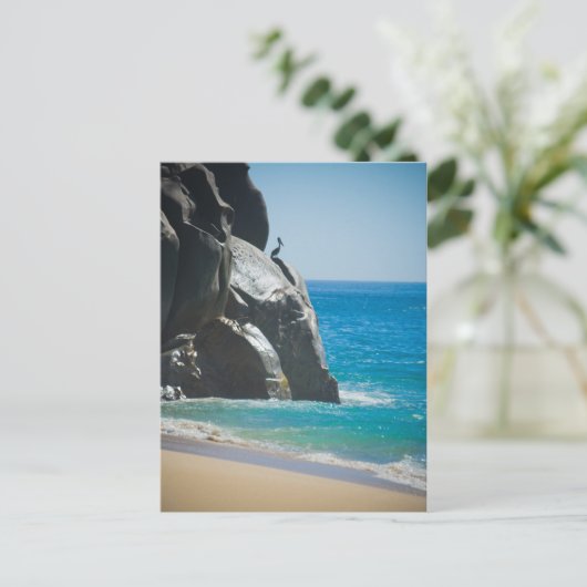 Pensive Pelican Briefkaart (Staand voorkant)