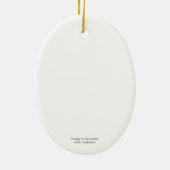 Pensive Penguin Army Keramisch Ornament (Achterkant)