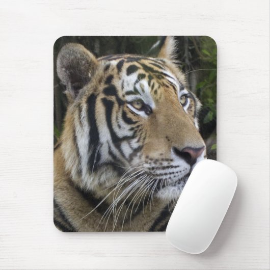 Pensive Tiger Up Close Mousepad Muismat (Met muis)