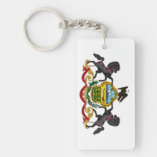 Pensylvania staatswapenvlag verenigd amerika sleutelhanger (Voorkant)