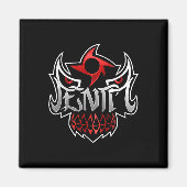 Penta masker in zwarte kleur _1 magneet (Voorkant)