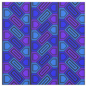Penta Patroon Blauw Stof (Close Up)